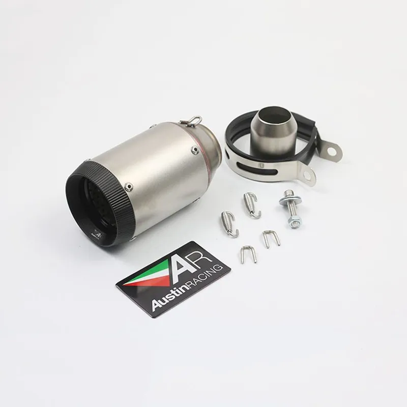 51 MM Inlet 160 MM Length AR Universal Motorcycle Exhaust Pipe Slip On Dirt Street Bike Motorcycle