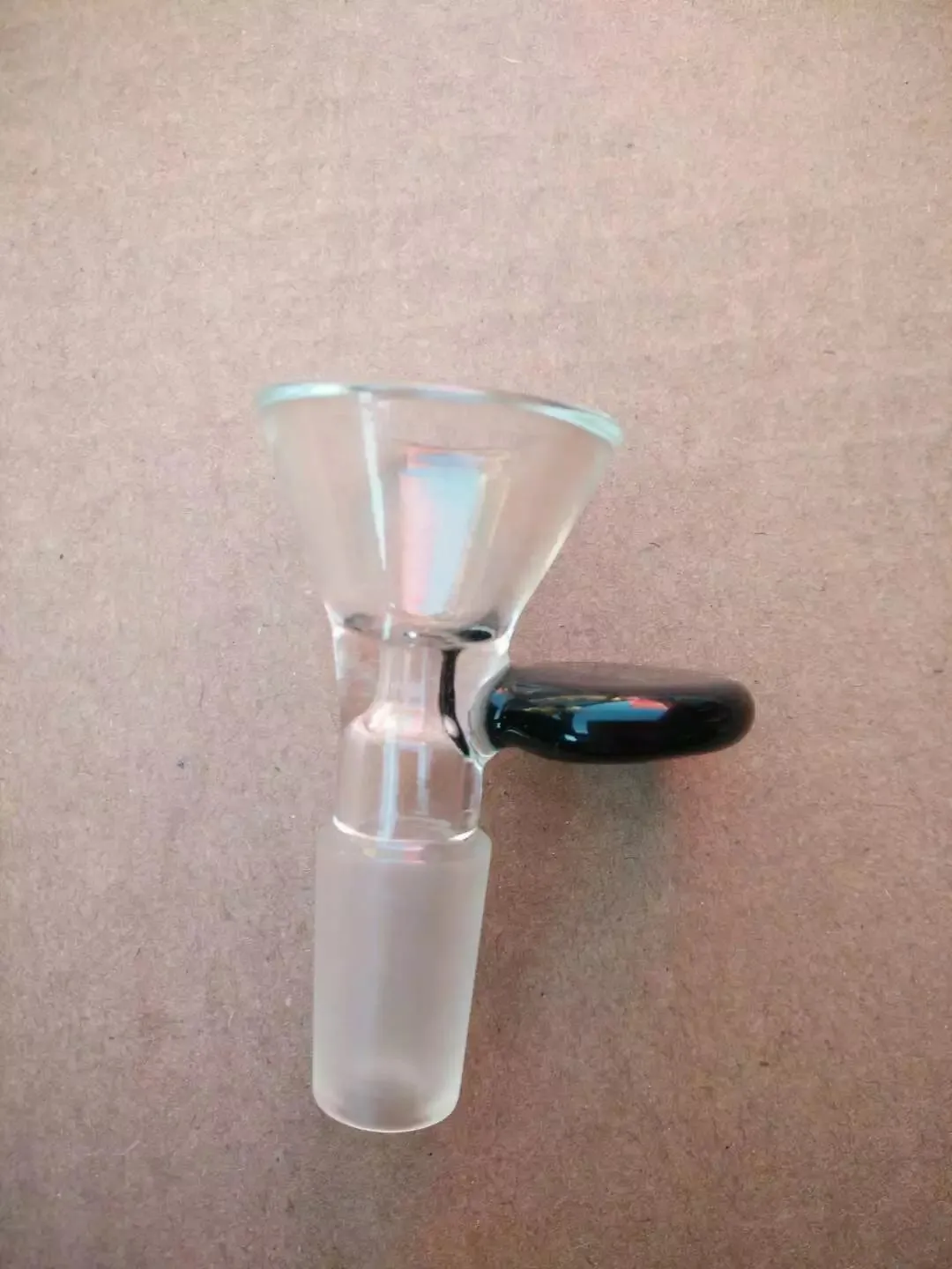 Zwart-wit Trompet Adapter Bongs Accessoires, Oliebrander Glasleidingen Waterleidingen Glazen Pijp Olierouts Roken met Druppelaar Glass Bong