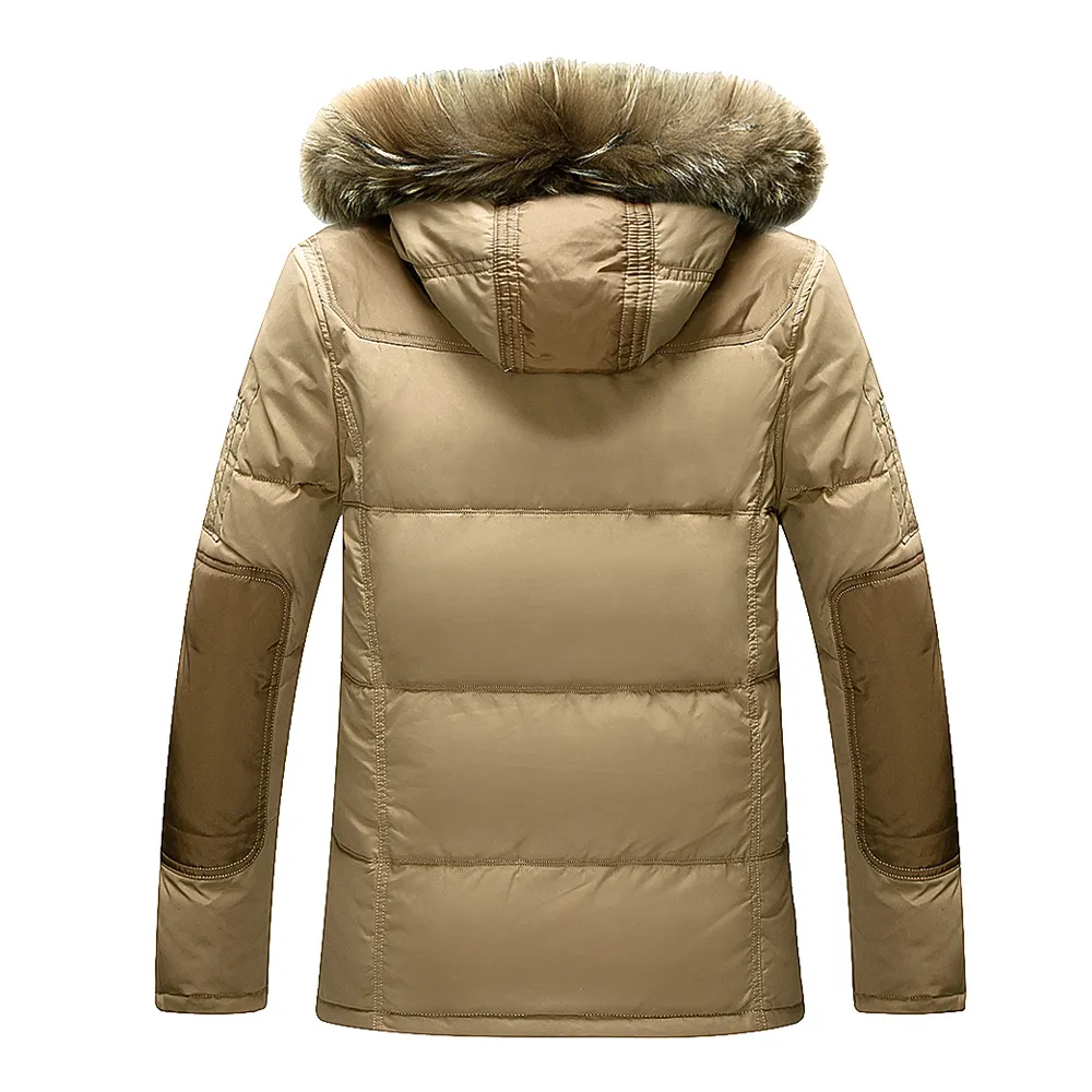 Men's Down & Parkas Wholesale- Free Brand Parka Men Winter Jacket Warm Thick Cotton-Padded Mens Coat 140hfx1 Luci22