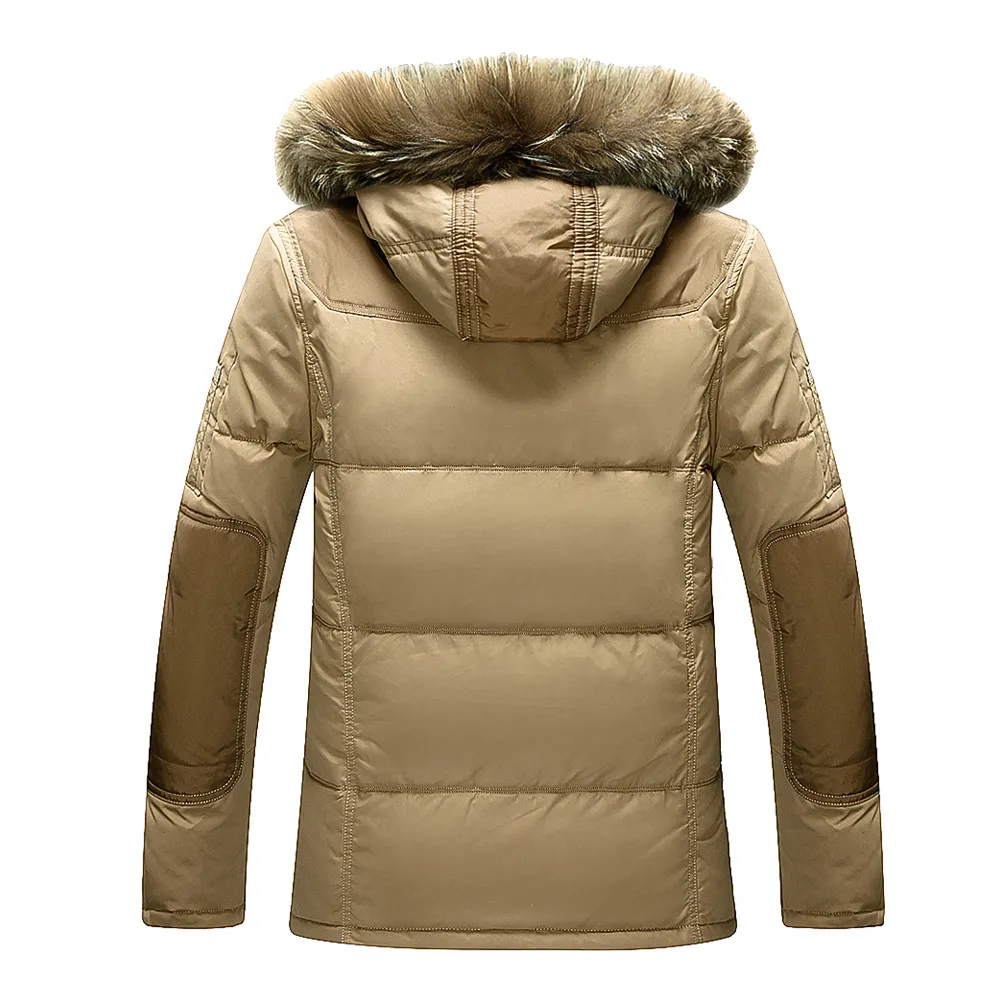 Herren Daunenparkas Großhandel - Free Brand Parka Herren Winterjacke Warmer, dicker, mit Baumwolle gefütterter Herrenmantel 140hfx1 Luci22