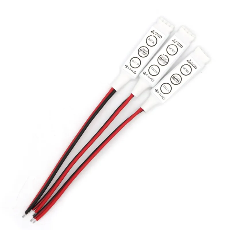 Led Strip Controller 3 Key DHgate.com:50Pcs DC5-24V Mini 3 Keys RGB LED Controller for LED Strip ...