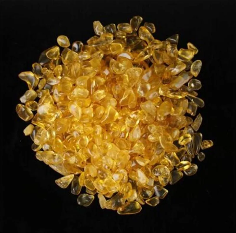 Mais novo 100g amarelo citrino cristal de quartzo pedra preciosa talão caído mini pedra rocha cura para home aquarium fish tank decor