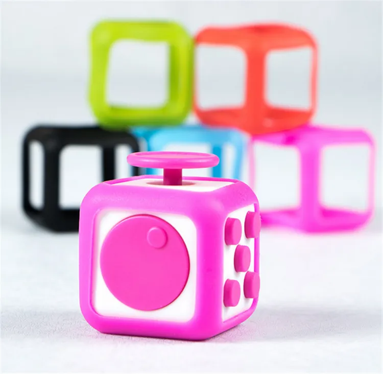 Fidget Cube Silicone Protector Cases Magica Cube Case Custodia Colorata Prism Frame Decompressione Ansia Copertura Protettiva