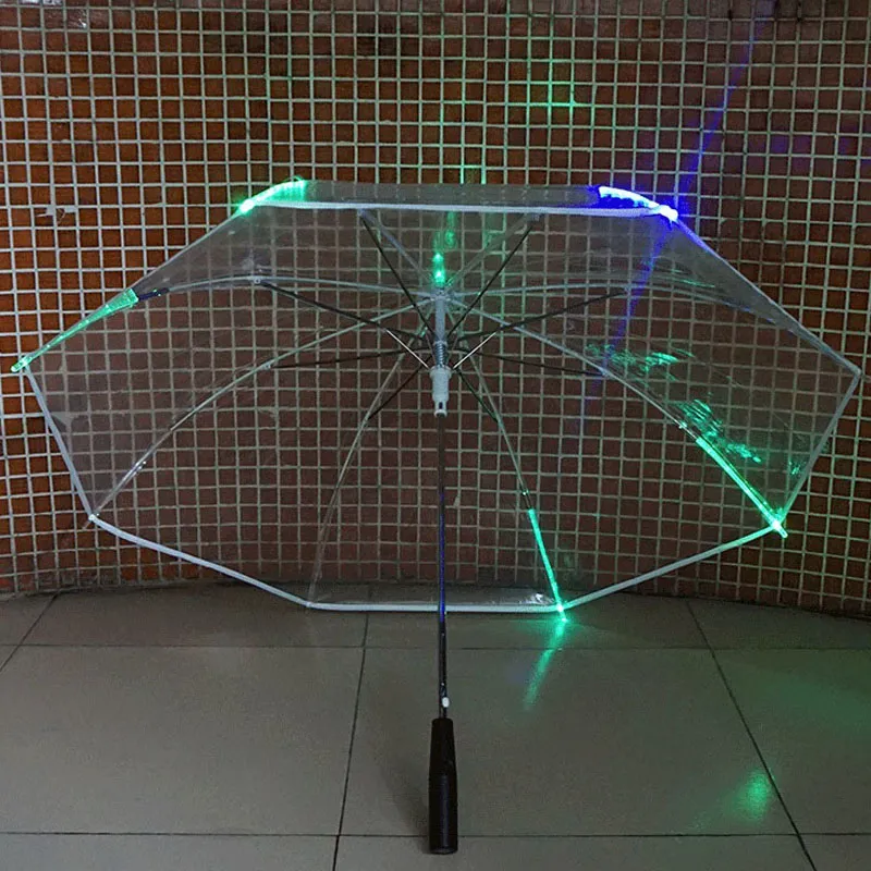 7 kolorów Zmiana kolorów LED Luminous Transpaint Parasol Rain Kamena z latarką dla przyjaciół prezent za34851506158