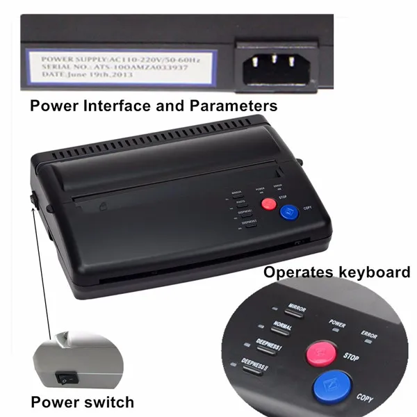 Татуировки Рисунок Дизайн Татуировки Тепловой Трафарет Чайник Копир Татуировки Передачи Машина Принтер Бесплатный Подарок Передачи Бумаги Бесплатная Доставка