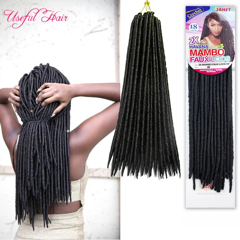 For One Head Braiding Braid Hairstyles Faux Locs Crochet Hair 14,18inch  Faux Locs Braids Syntheitc Hair Extension Straight Braids From 12,46 €