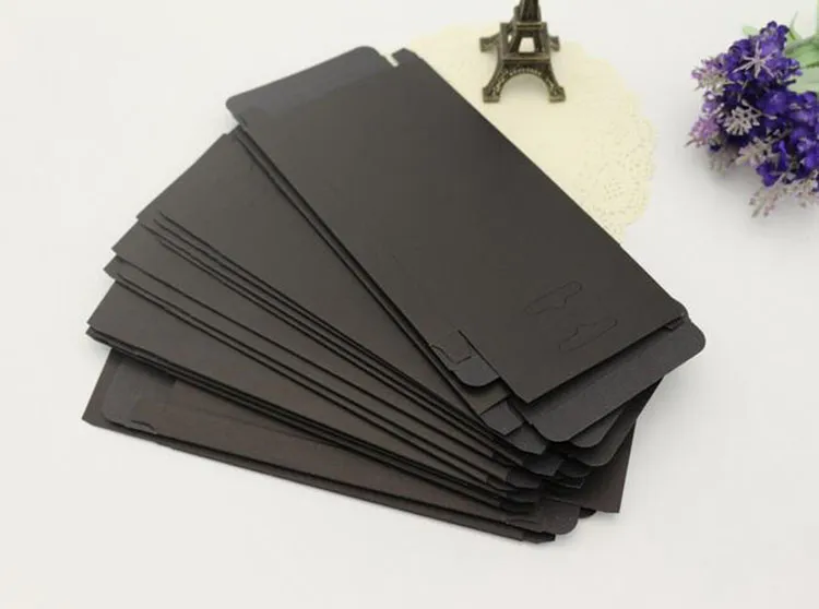 Universal Kraft black Paper Retail Package packing Box boxes for phone case iPhone 5S 6 6s PLUS Samsung Galaxy S7 S6 edge OEM