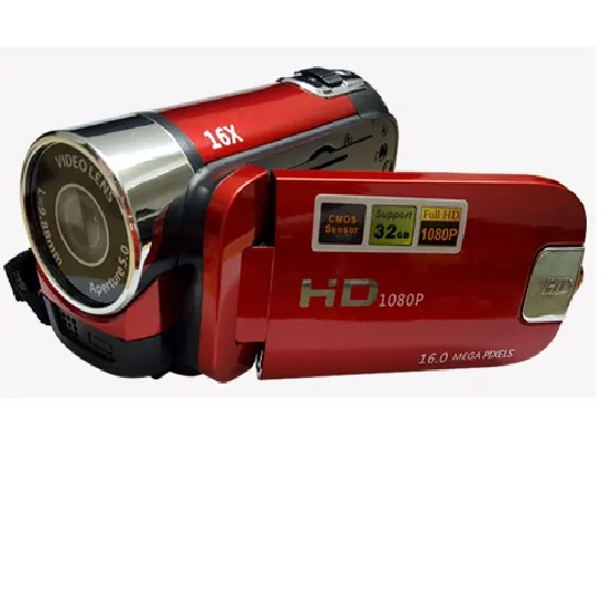 Videocamera Digitale 1080p Da 16 MP – Vlogging E Viaggi, Schermo 2 Pollici, Zoom 16x, Portatile E Leggera