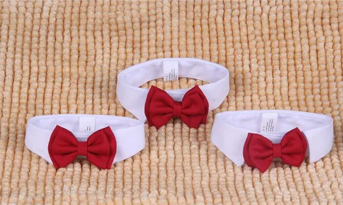 Novo Pequeno Ajustável Dog Bow Tie Tie Pet Bonito Gola de Algodão Estilo Britânico para Pequenos Cães Gatos Gravata G474