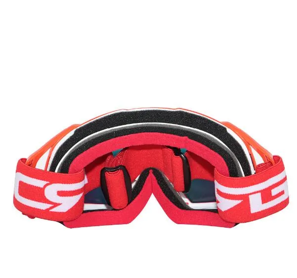 2017 New MX Airbrake Fire Red Tinted Motocross Goggles Motocross Helmet Racing Glasses Dirt Bike ATV MX Goggles5260016