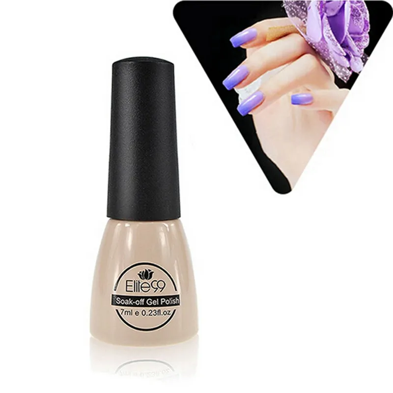 Elite99 7 ml Changement de température Champignon Changement de couleurs Faire tremper au large du gel de l'ongle UV Gel POLON UV Choisissez 8 parmi 8036596