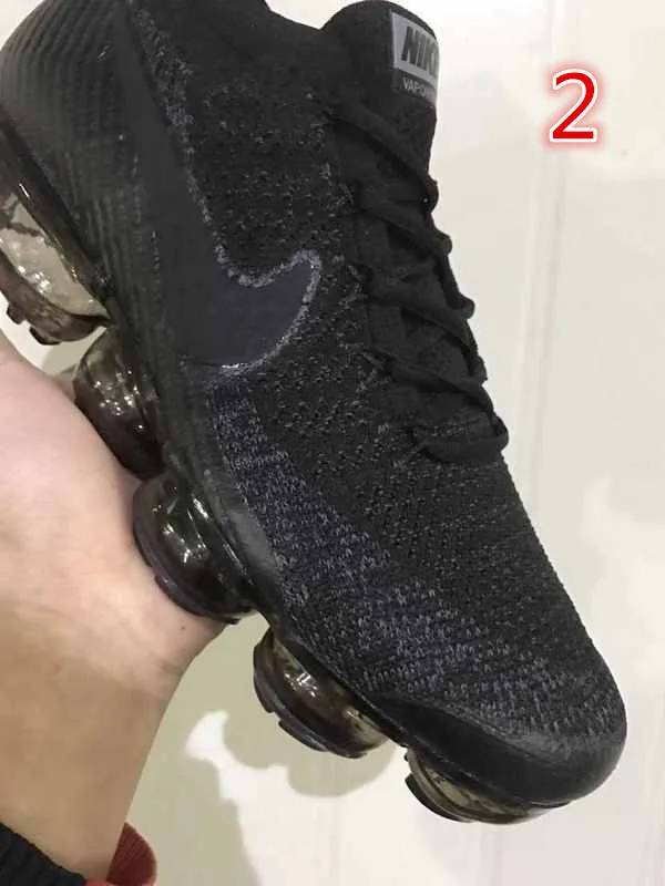 2018 Airmax Flyknit Air Vapormax Knitted Running Shoes All Black Women Men Top Quality Running Shoes Size 36 45 $51.25 | DHgate .Com