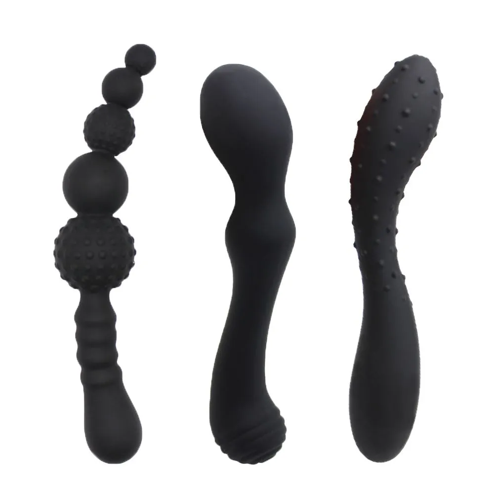 Toysdance 100% silicone unisex flessibile anale dildo adulto giocattoli del sesso anale butt plug massaggiatore del punto G prodotti del sesso per le donne 17420