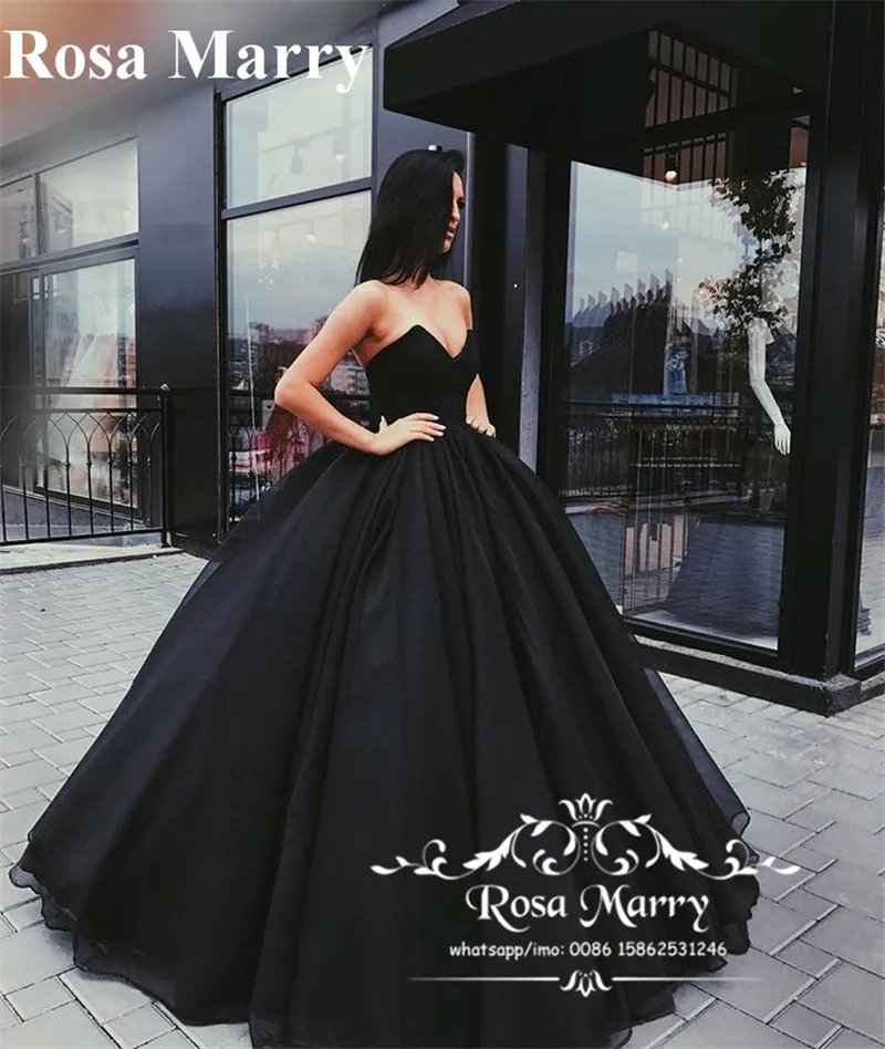 ballgown formal women's black strapless wedding dress TRHTX Glitter Tulle Dresses Beaded Wedding Gown Sweetheart An elegant MARSEN Strapless Ball Gown Wedding