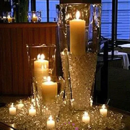 Dekoracje imprezowe 1000 sztuk Diament Strand Akrylowy Kryształowy Kurtyna Zasłona Ślubna DIY Party Decor