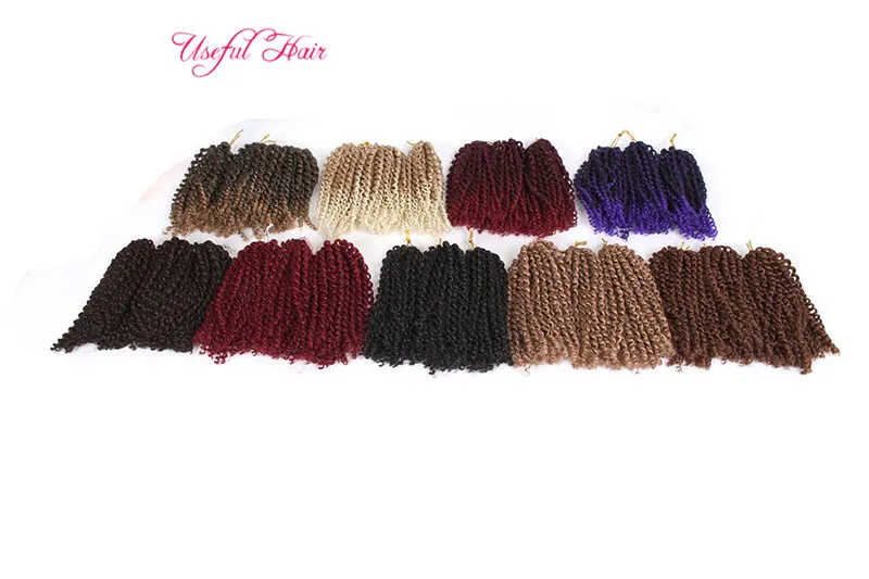 Court Mali Bob Crochet Tresses Cheveux / Ombre Tressage Extensions de Cheveux Synthétiques Extensions de Cheveux Synthétiques Afro Bohème pour les femmes noires