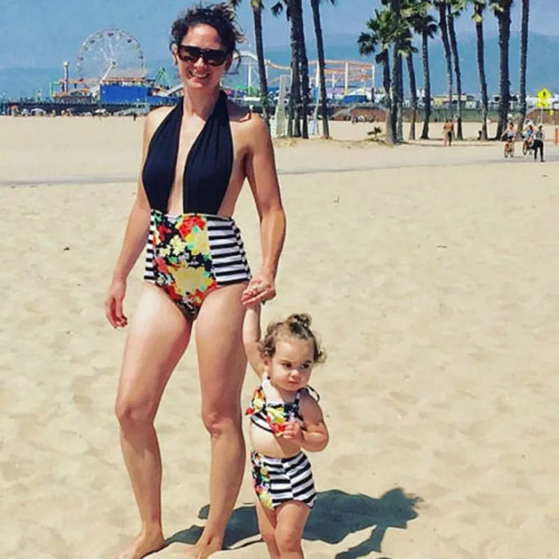 Mom and baby matching swimsuits deals