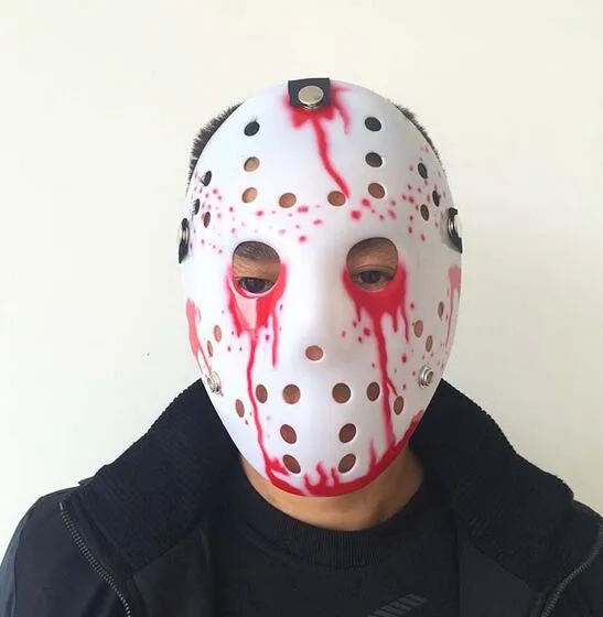 Jason Voorhees Sexta-feira 13 Filme de terror Máscara de hóquei Máscara assustadora de Halloween XB16069010