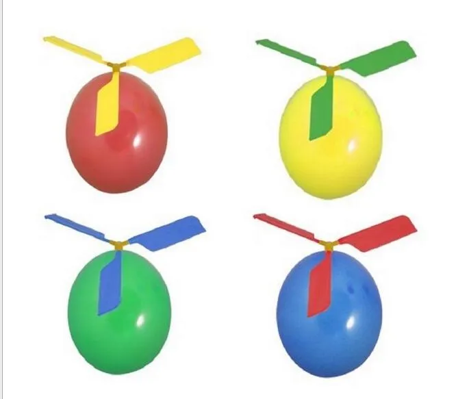 giocattolo del festival Palloncino Aereo Elicottero bambini Riempitivo Palloncini volanti con fischio Giocattolo regalo bambini Decorazione colorata feste Giocattoli di lavoro manuale