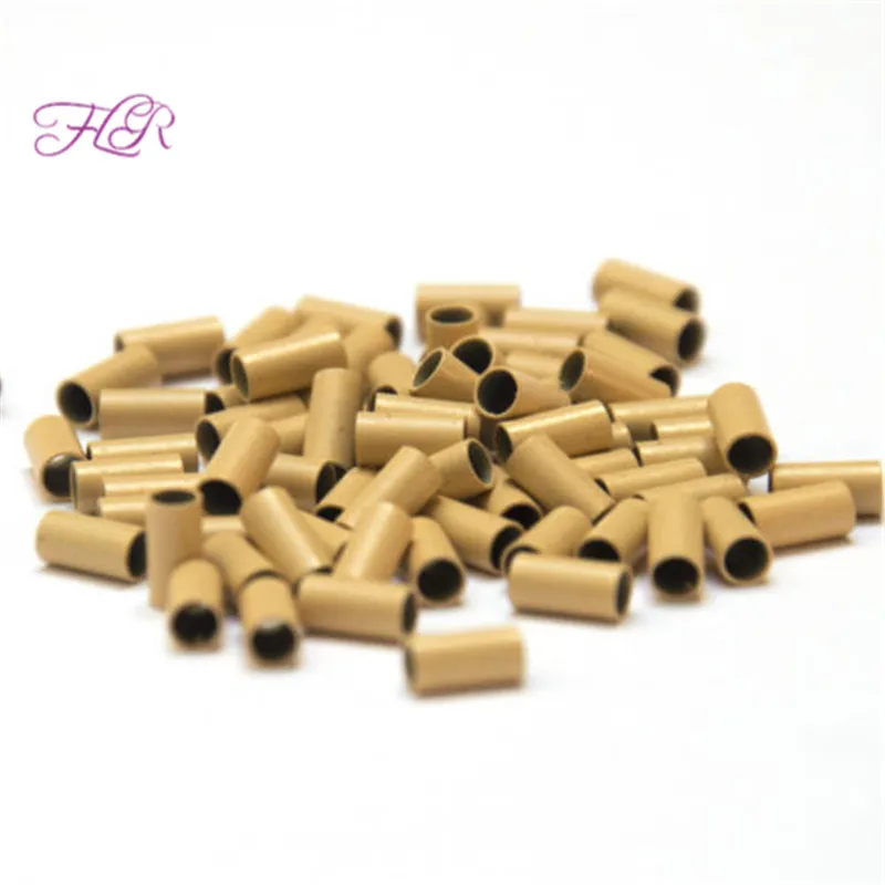 Micro Ring Loop Link Beads Straight Copper Beads Feather Hair Extension Tools 34x30x60mm bag5392070