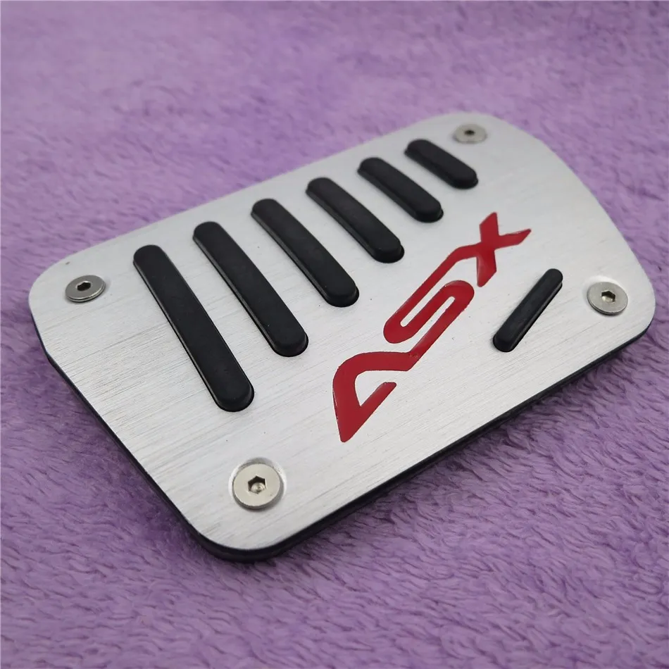 Accessoires de voiture pour Mitsubishi ASX AT, repose-pieds de frein à carburant, plaque de pédale antidérapante, couvre-plaquettes de frein d'accélérateur, style