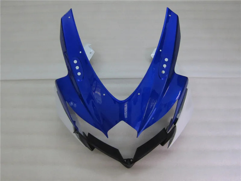 Kit carenatura personalizzato stampaggio a iniezione Suzuki GSXR600 08 09 carene bianco blu GSXR750 2008 2009 2010 OI08