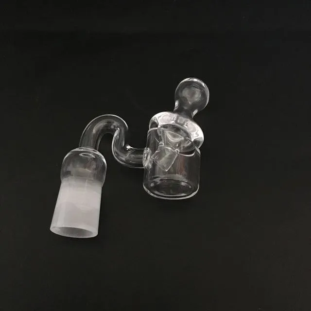 Conjunto de hookah de vidro quartzo hot rod com tampa de água de carbono 14mm feminino e macho conector tubulações de óleo poço de perfuração