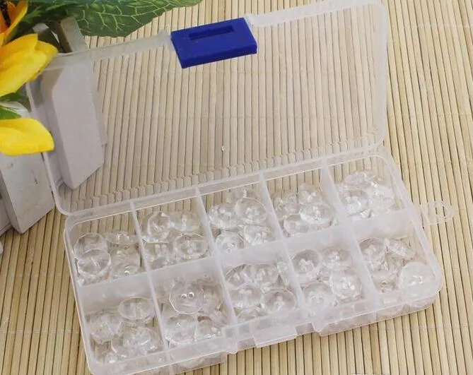 10 Slots ajustável Jóias Tool Box Organizer Armazenamento Beads Box jóias encontrar caixas PP Plastic Packaging Boxes 13 * 6.5 * x2.3cm