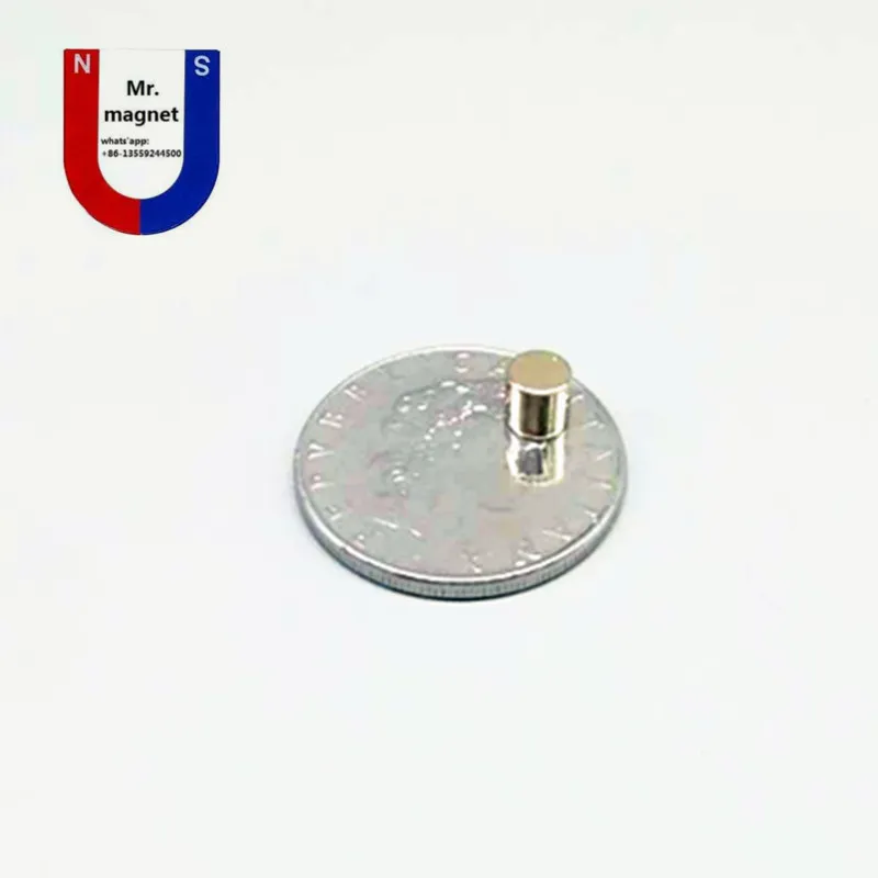 200PCS 5mm x 5mm Super starka magnet D5x5mm Magneter 5x5 N35 Magnet 55 D55 Permanent Magnet 5x5mm RARE Earth 5MMX5mm Magnet