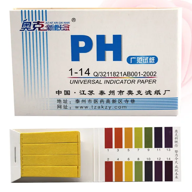 Hela intervallet 1-14 LITMUS Test Paper Strip Tester Indikator PH PREABLE 80 Strips Papers Meters Analysatorer253C