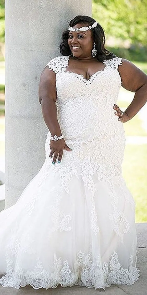 Splendido Abito Da Sposa Estivo In Pizzo Taglie Forti Stile Country Elegante Sirena Abiti Da Sposa Abito In Tulle Con Applicazioni Spose Formose Da 181 68 DHgate