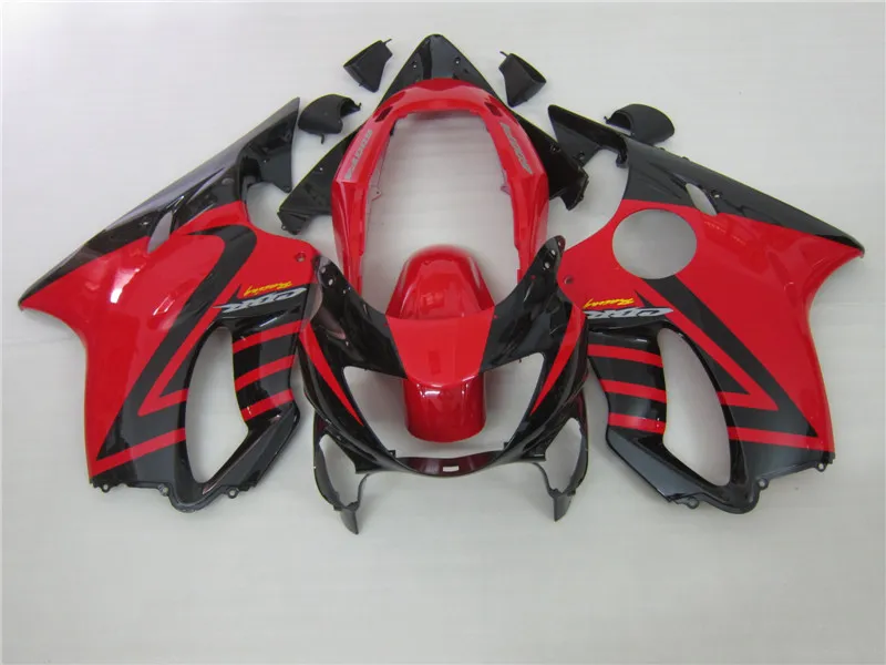 100% fit Injection fairing kits for Honda CBR600 F4 1999 2000 red black aftermarket body fairings set CBR 600 F4 99 00