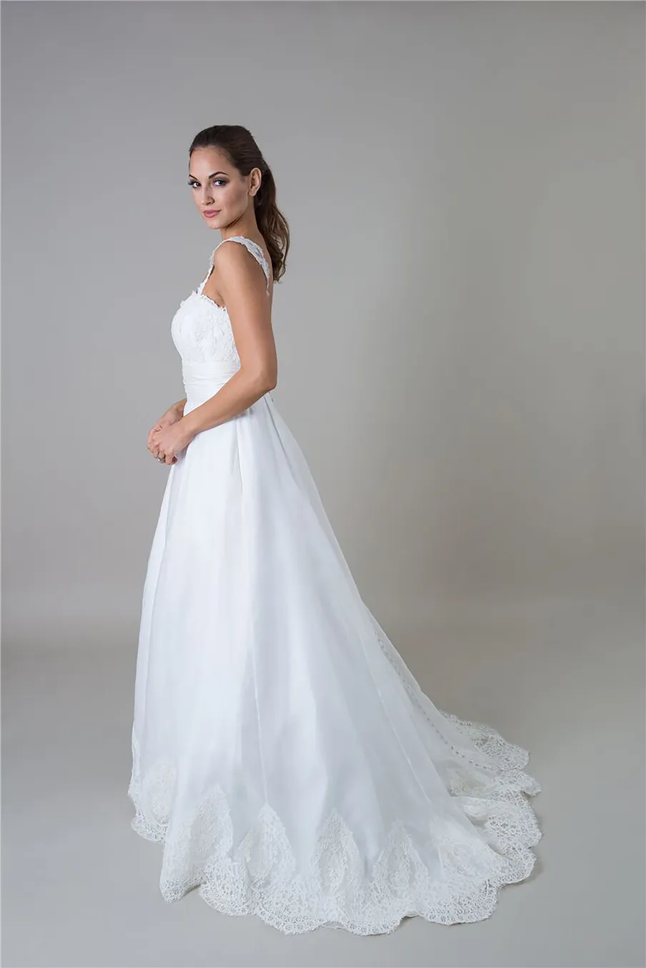 chinese dress ladies Couture Alencon Lace Mermaid Gown main image 0