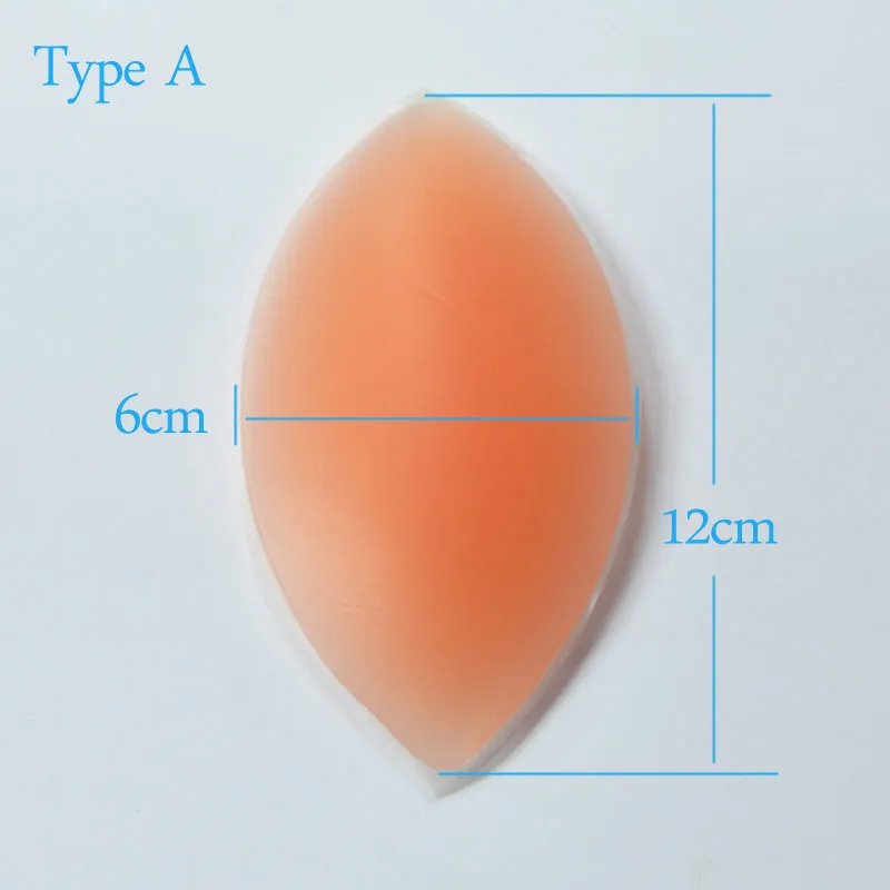 실리콘 유방 증강 치킨 필레 브래지어 패드, 스타일 A B C 무료 배송