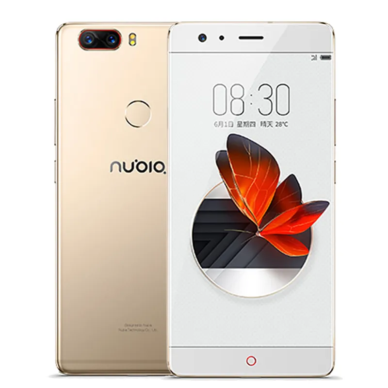 Original de telefone celular ZTE Nubia Z17 4G LTE Snapdragon 835 Octa Núcleo 6GB RAM 64GB 128GB ROM Android 5.5" Phone 23MP Fingerprint ID Smart Mobile