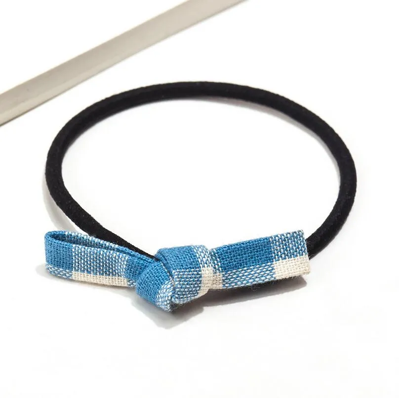 Gorąca sprzedaż Bow Tie Hairband Guma Band Head Rope DMFQ025 Mix Zamów 100 sztuk