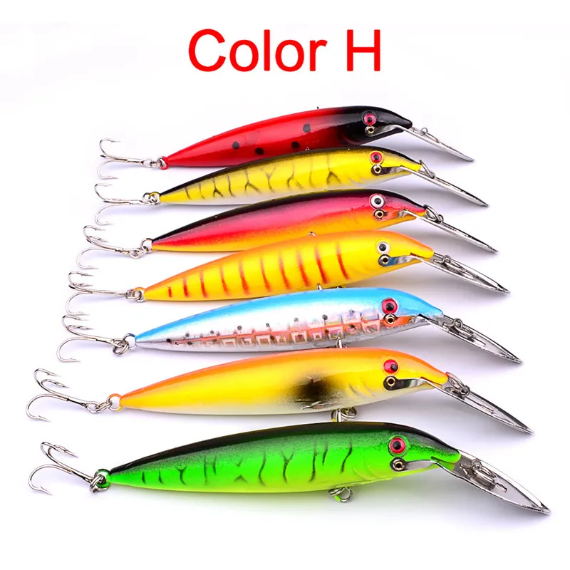 Hot żelaza Długa warga Minnow Sztuczne przynęty 14cm 16.2g Casting Laser Wobblers Lure Saltwater Fishing Tacles