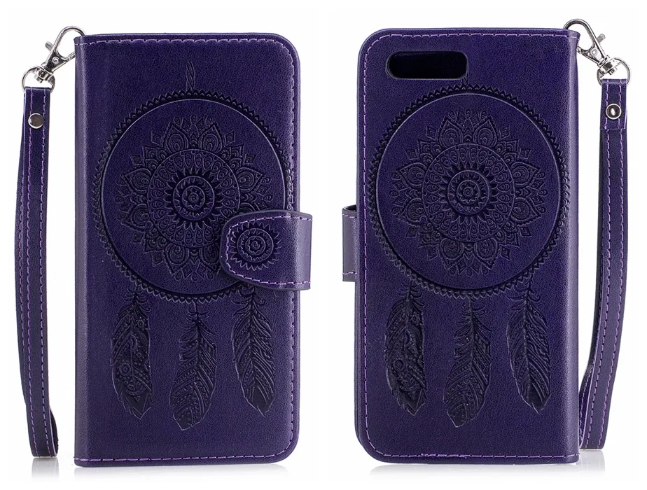 Per OnePlus 5 OnePlus5 One Plus 5 Custodia Flip Cover Lusso in pelle goffrata Dreamcatcher Custodie per telefoni cellulari per OnePlus 5 Cover