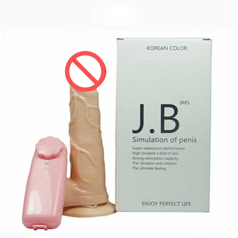 Dildo rotatif réaliste avec ventouse à 360 degrés Rotation Vibrateur Penis Masturbation Sex Toys pour Femmes S / M / L