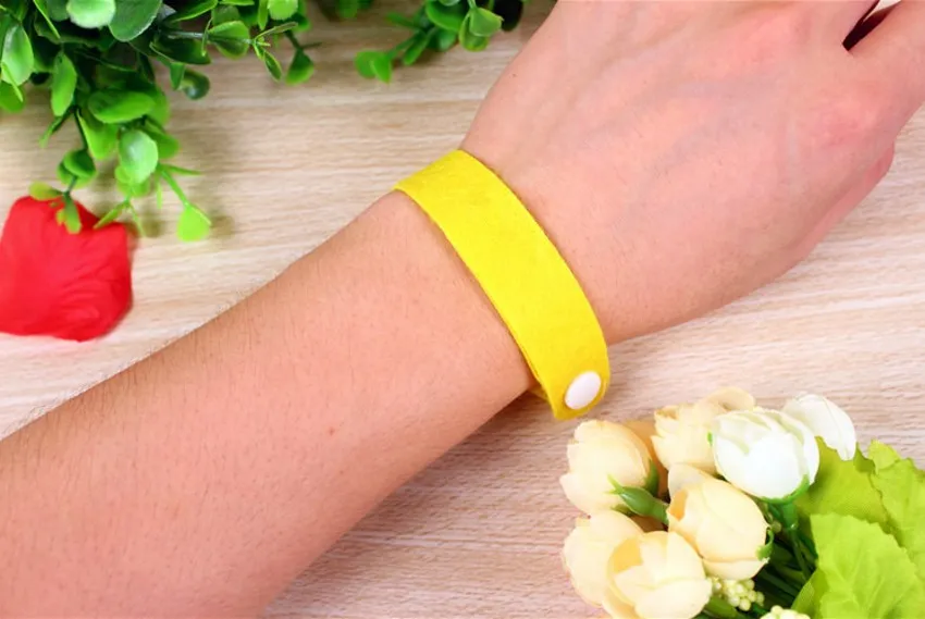 Najnowszy przyjazd! Moskitiera Repellent Band Bransoletki Anti Mosquito Pure Natural Baby Wristband Ręcznie Ring