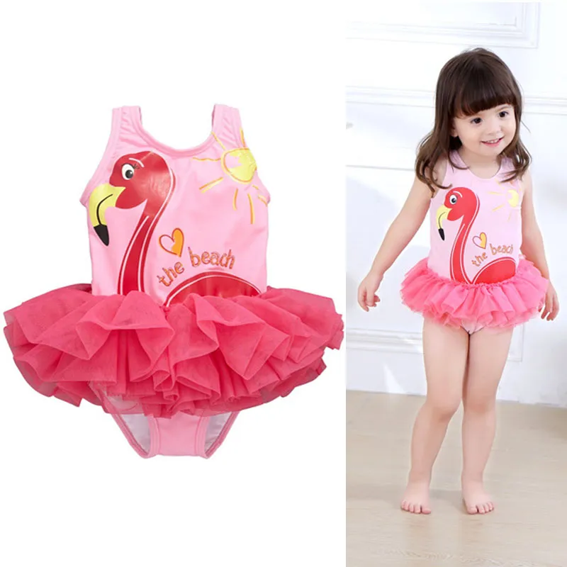 Flamingo Baby Girls Bikini Bottoms One Pieces TuTu Princess Dresses