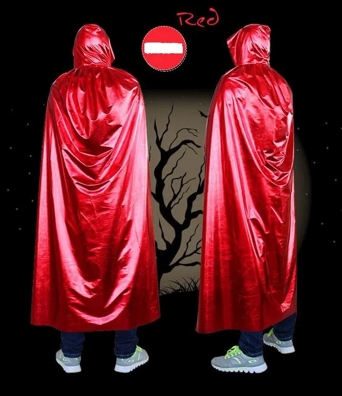 Halloween cosplay hooded cape cloaks carnival halloween kostymer fancy dress ball maid party barn vuxen konstym död trollkarl kappa