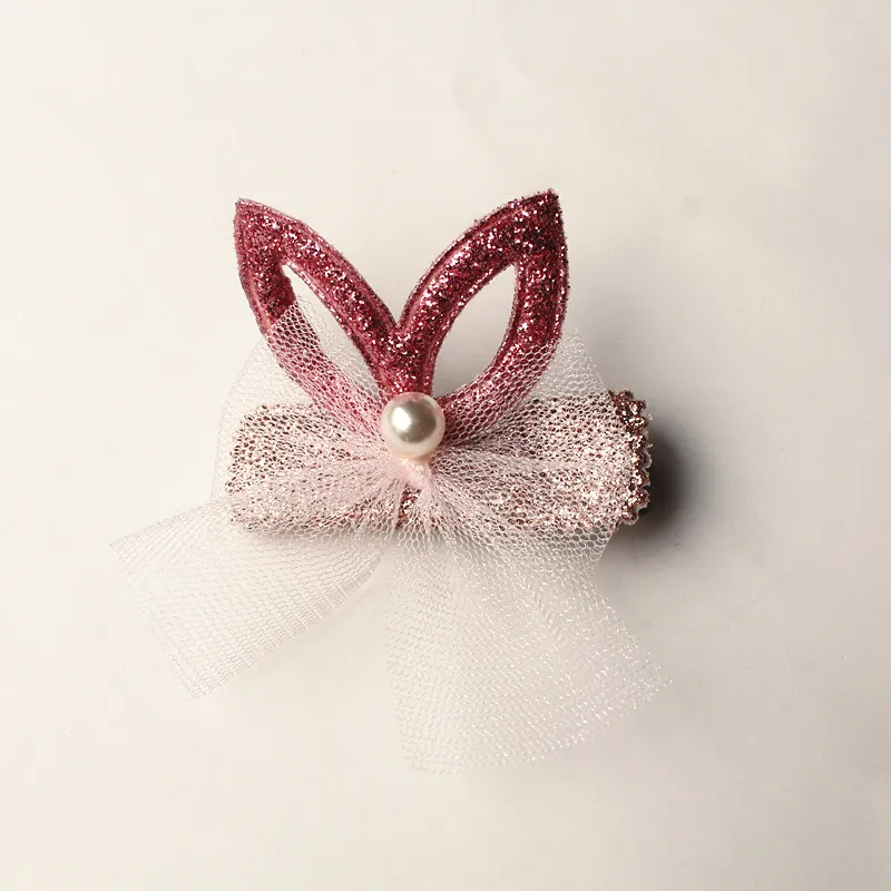 /الكثير من الأطفال الجديد أطفال مقاطع الشعر الكورية الأميرة Girls Hair Barrettes Cartoon Rabbit Ears Baby Cute Hairpins Design