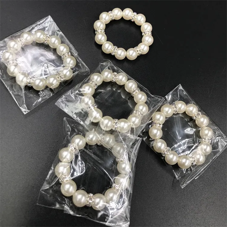 lot White Pearls servet ringen bruiloft Napkin gesp voor bruiloftsreceptie feesttafel decoraties benodigdheden i1211833793