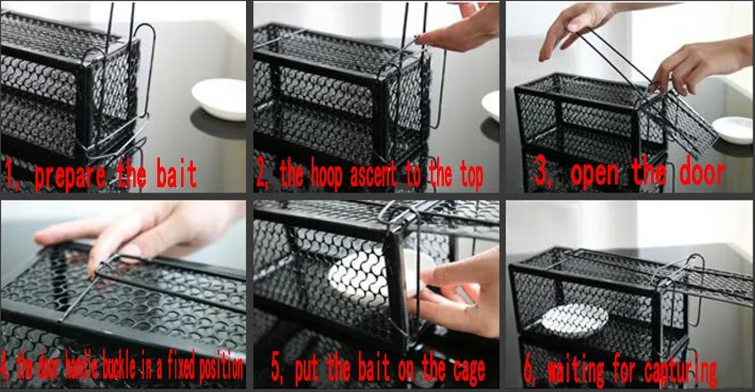 Funny Rodent Animal Mouse Humane Live Trap Hamster Cage Mice Rat Control Catch Bait Pest Control Tools