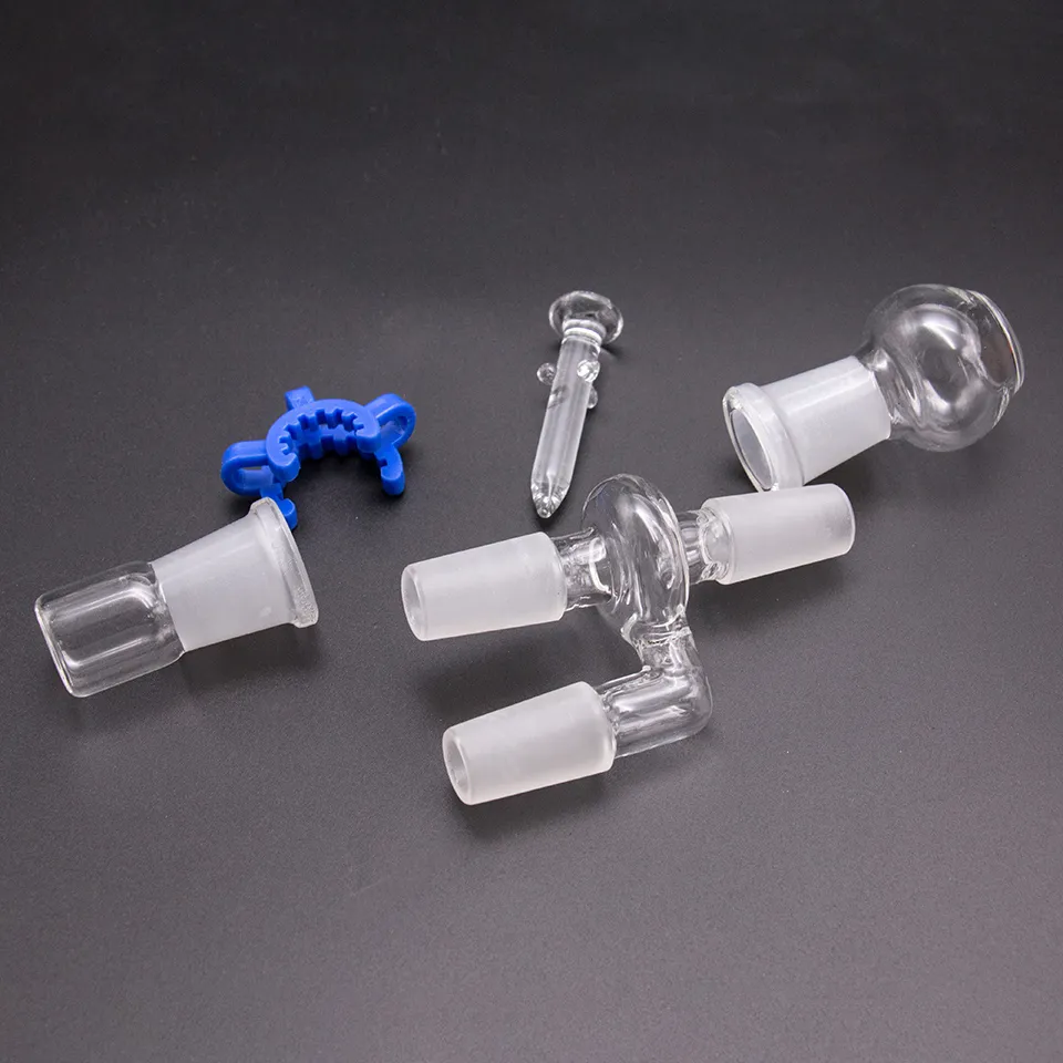 Gros Reclaim Catcher Adaptateur Set Verre déroulant Mâle à Femelle 14mm 18mm clous sans dôme Keck Clip Pour Narguilés dab plates-formes pétrolières bong