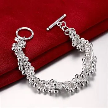 Wholesale - Retail lowest price Christmas gift, new 925 silver fashion Bracelety B019