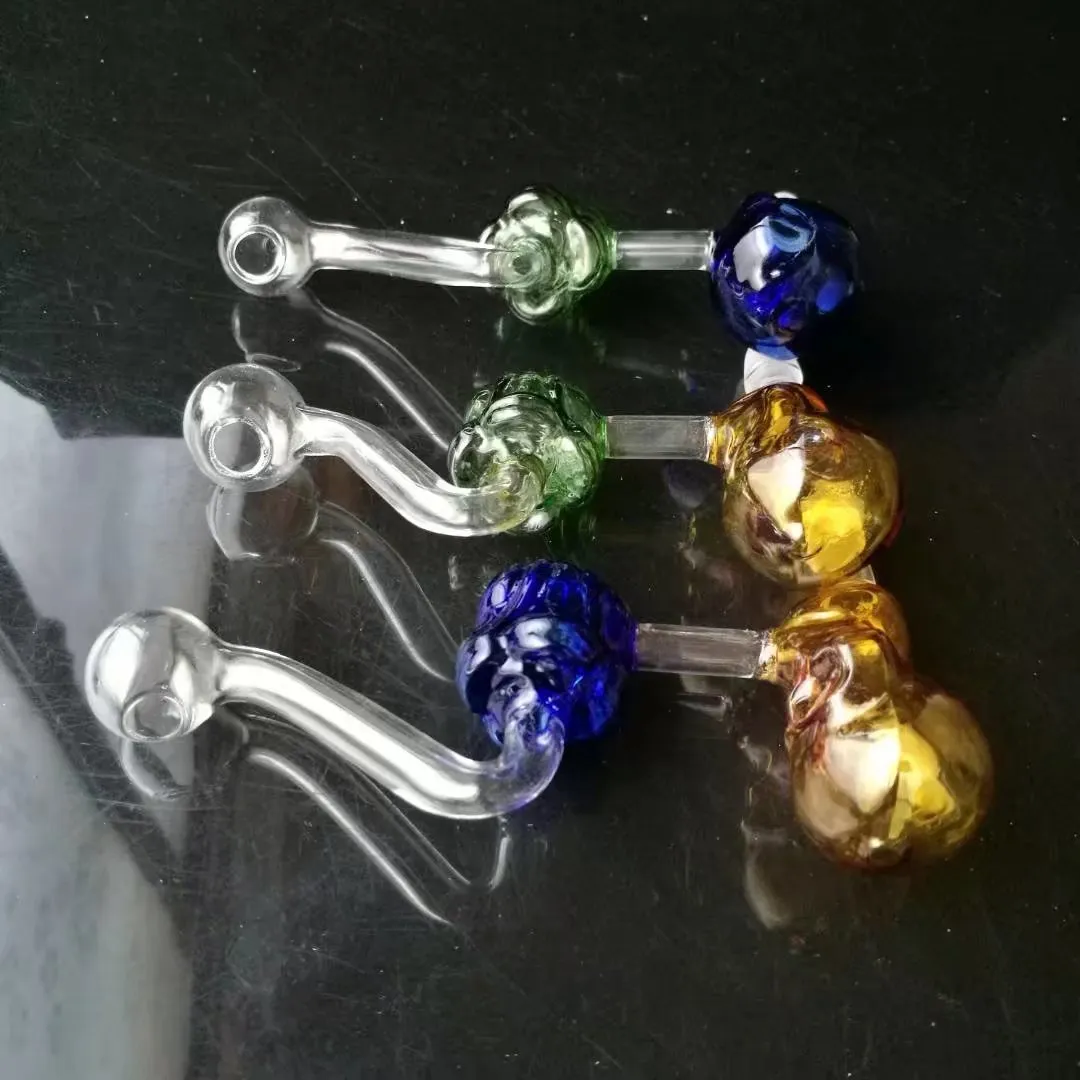 Smoking Pipes Rose pot glass bongs accessories Smoking Pipes colorful mini multicolors Hand Spoon