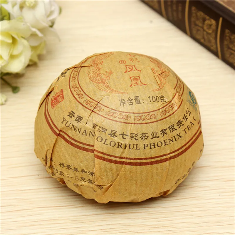 2002 Premium Yunnan puer tea,Old Tea Tree Materials Pu erh,100g Ripe Tuocha Tea +Secret Gift+