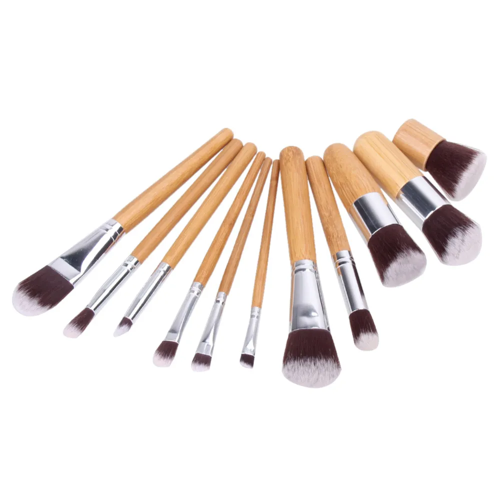 11 pièces pinceaux de maquillage professionnels fond de teint poudre fard à paupières mélange Contour visage Blush maquillage brosse ensemble Pincel outils cosmétiques